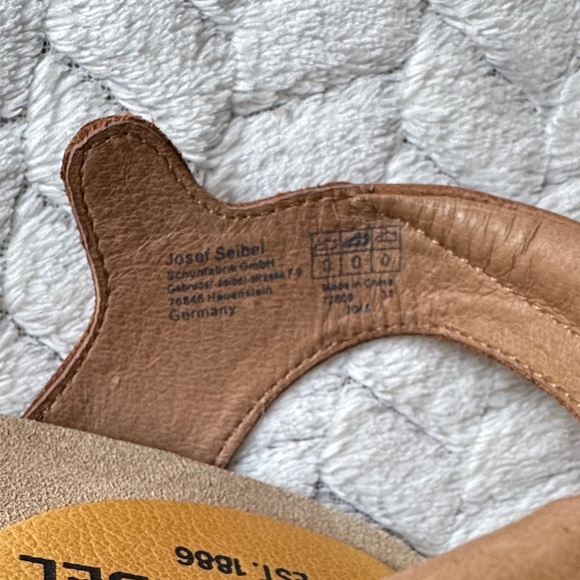 Josef Seibel Women's Sandals in Brown and Mustard Made in Germany - Picture 8 of 9